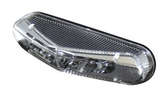 SHIN YO LED-Rcklicht, Klarglas, mit Kennzeichenbeleuchtung, E-geprft. Nicht fr ATVs geeignet