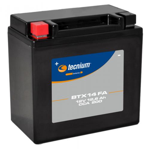820681 TECNIUM Wartungsfreie Batterie Werkseitig aktiviert - BTX14