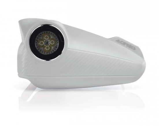 Acerbis Handprotektoren Vision inkl. LED Beleuchtung Farbe weiß