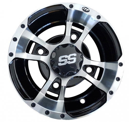 10x6 ( 6x10 ) 4+2 4x156 ITP Alu SS112 Sport Machined-black Silber/Schwarz