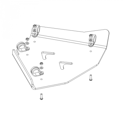 XRW (Back) hinterer A-Arm Schutz ( Protector ) aus Aluminium fr Can Am Maverick 1000 XXC