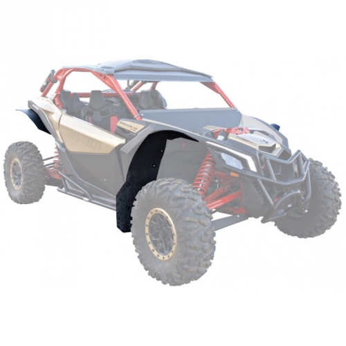 XRW PHD Schmutzfnger / Spritzschutz Kit vorne und hinten Schwarz fr Can Am Maverick X3 XRS