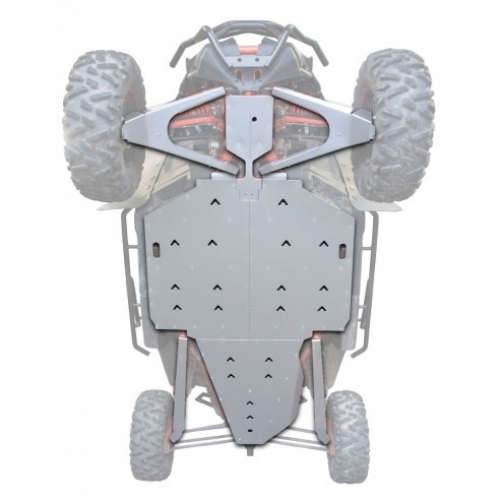 XRW Central (Bodenplatte) Aluminium Unterfahrschutz Protector fr Can-Am Maverick X3 XRS / X3 XDS