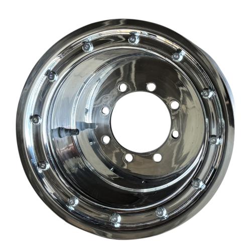 10x8 ( 8x10 ) 3+5 4x115 + 4x110 LQ-Racing Alu Felge Typ Beadlock Silber hinten