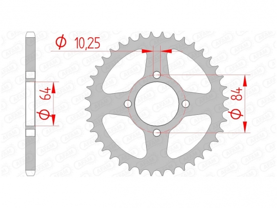 AFAM Kettenrad Z39 fr Quad Suzuki LTZ 400, LT-F, LT-F 160 Quadrunner, LTZ 250S, LTZ 250R Quadracer