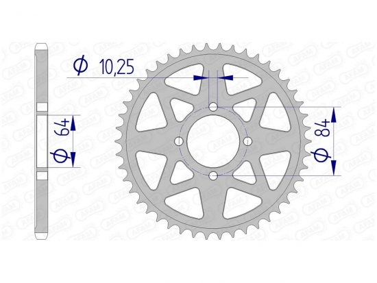 AFAM Kettenrad Aluminium Z38 fr Quad Suzuki LTZ 400