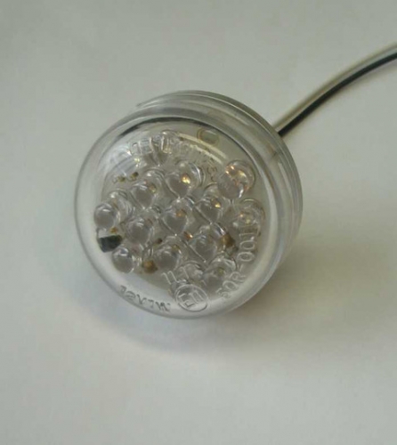 SHIN YO LED-Blinker,Micro DISC, Klarglas, E-gepr. zwei Stck