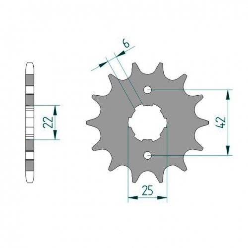 AFAM Ritzel Z15 fr Quad E-Ton VXL 250 ST Vector, VTX 300 Vortex