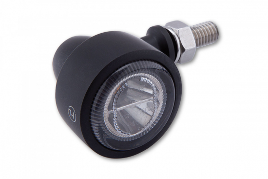 204-277 HIGHSIDER LED Blinker Classic X1 Aluminiumgehuse, SMD-Technik schwarz, E-geprft, Paar