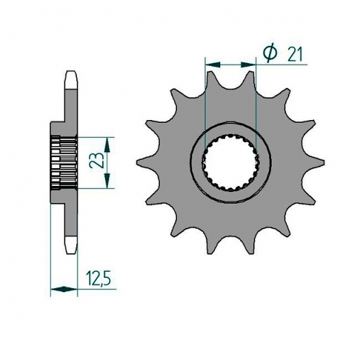 AFAM Ritzel Z14 fr Quad Yamaha YFM 250R