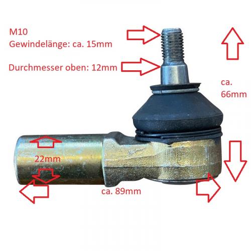Ersatz Traggelenk / Kugelkopf unten f�r LQ A-Arms mit T�V Yamaha YFM 700R + Suzuki LTZ 400