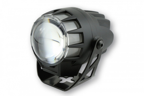223-454 HIGHSIDER LED Fern- Abblend- Scheinwerfer DUAL-STREAM schwarz Linse 45mm E-geprüft