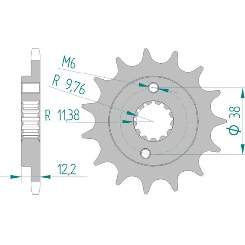 AFAM Ritzel Z13 fr Quad Suzuki LTR 450 2011-