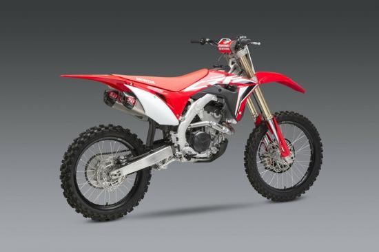 22844BR520 YOSHIMURA Doppelschalldmpfer RS-9T Signature Series Edelstahl/Kappe Carbon Honda CRF250R