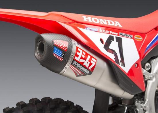 228452S320 YOSHIMURA RS-12 Signature Series Schalldmpfer Edelstahl/Kohle - Honda CRF250R/RX