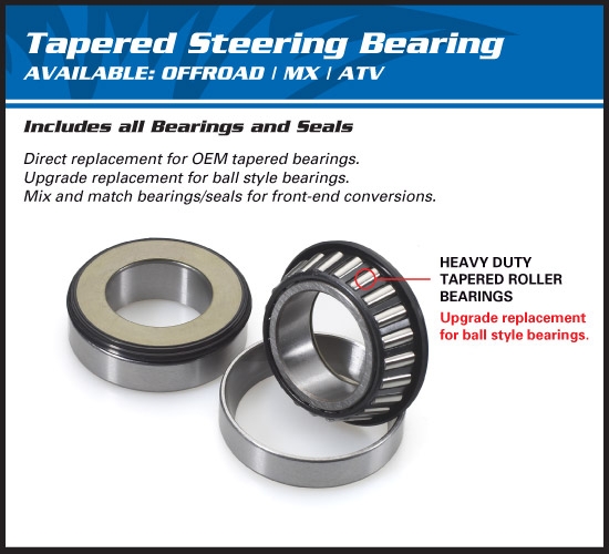 25-1460 AllBalls Lenkkopflager Kit Steering Bearing and seal Kit Honda TRX 400 450 700 usw.