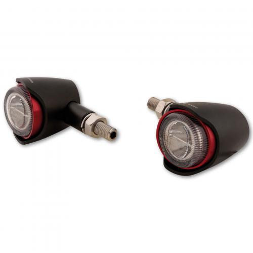 254-2792 HIGHSIDER AKRON-X LED Rck- Bremslicht Blinker Farbe schwarz rot