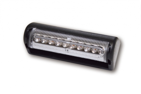 SHIN YO LED-Rcklicht MULTIFLEX, mehrfach einstellbarer Abstrahlwinkel, schwarzes Gehuse, klares Gl