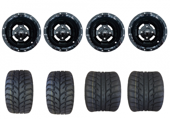 Alu Komplettrder schwarz Glanz + Maxxis Spearz 195 / 255 Reifen Teilegutachten SMC Trasher Canyon