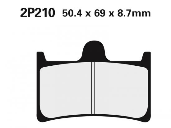 2P-210ST NISSIN Street /Off-Road Sintermetall Bremsbelge - 2P-210ST