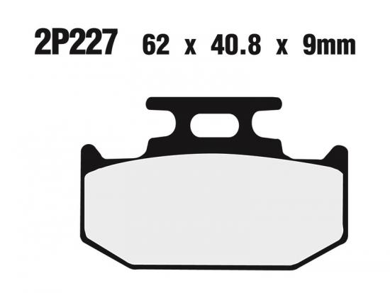 2P-227ST NISSIN Street /Off-Road Sintermetall Bremsbelge - 2P-227ST