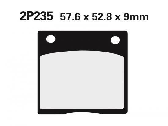 2P-235NS NISSIN Street Halbmetallische Bremsbelge - 2P-235NS