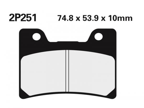 2P-251ST NISSIN Street /Off-Road Sintermetall Bremsbelge - 2P-251ST