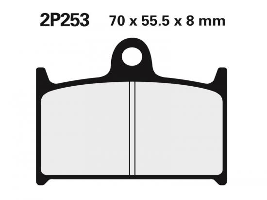 2P-253ST NISSIN Street /Off-Road Sintermetall Bremsbelge - 2P-253ST