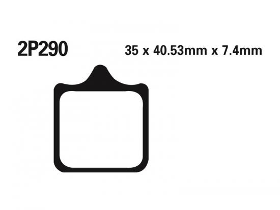 2P-290ST NISSIN Street /Off-Road Sintermetall Bremsbelge Set (4 Stck)