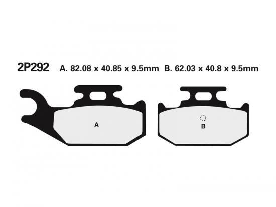 2P-292ST-MX NISSIN Street /Off-Road Sintermetall Bremsbelge - 2P-292ST-MX
