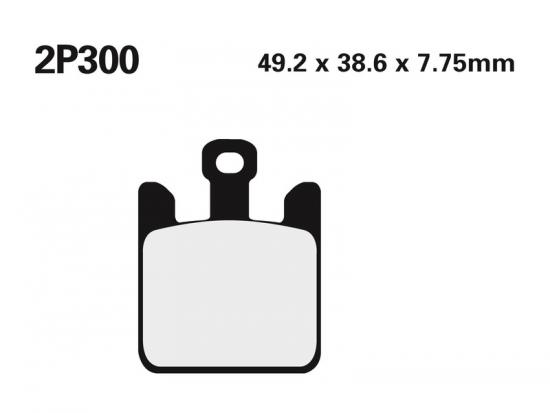 2P-300ST NISSIN Street /Off-Road Sintermetall Bremsbelge - 2P-300ST