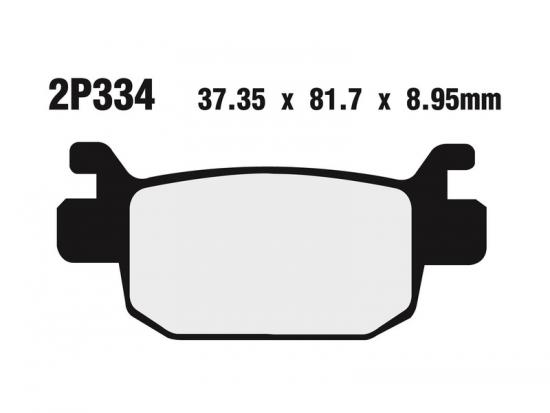 2P-334ST NISSIN Street /Off-Road Sintermetall Bremsbel�ge - 2P-334ST