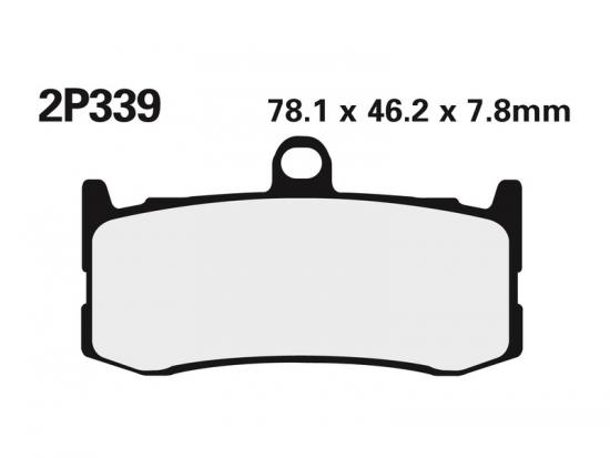 2P-339ST NISSIN Street /Off-Road Sintermetall Bremsbelge - 2P-339ST