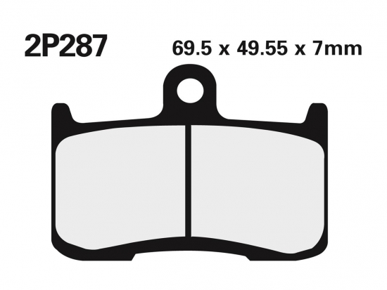 2P-287ST Nissin Sinter Bremsbelag fr Kawasaki, Triumph, Suzuki siehe Tabelle