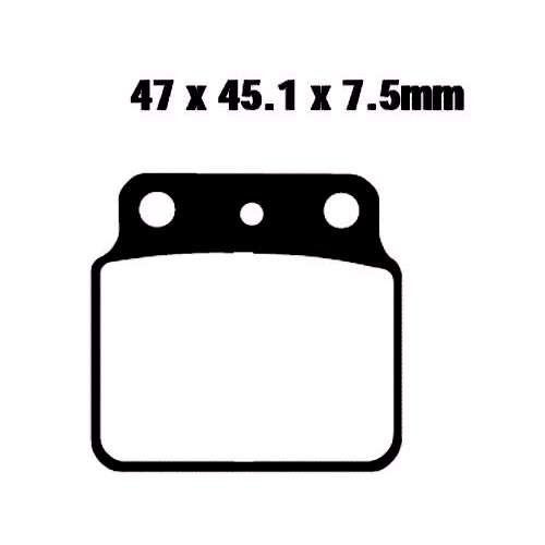 2P-302ST-MX Nissin Sinter Bremsbelag hinten fr Hyosung TE 400 Rapier 05-06