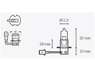 Birne H3 12V 55W, Beleuchtung, Baugruppen Aufbau / Fahrgestell, AMX 750  4X4, ACCESS, Quad Ersatzteile