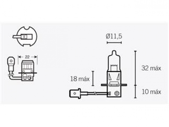 Birne H3 12V55