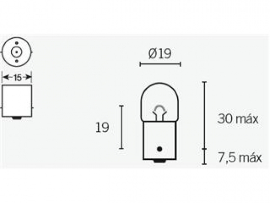 Birne R5 12V-5W