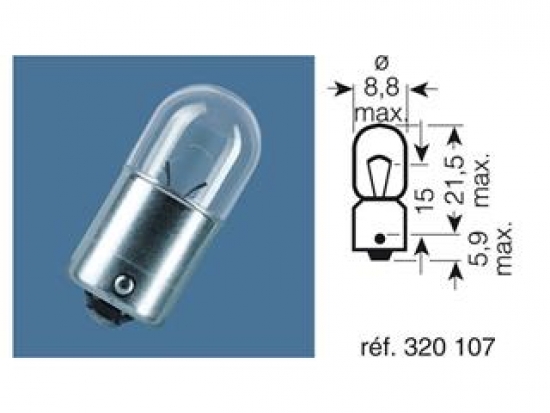 Birne 12V-4W / KONTROLLLEUCHTE Sockel BA9S