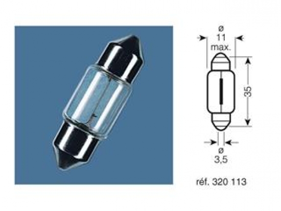 Birne 12V-5W / Sockel SV8.5-8