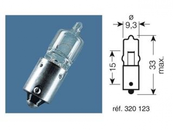 Birne 12V-20W / KONTROLLLEUCHTE SOCKEL BA9S