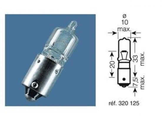 Birne 12V-21W / KONTROLLLEUCHTE SOCKEL BAY9S