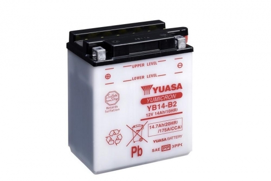 YB14-B2 YUASA Batterie ohne Säurepack!!