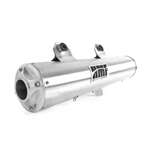 HMF Slip-on Abgassystem der QS Titan Serie mit Billet Endkappe Chrom f. Polaris RZR 900 XP