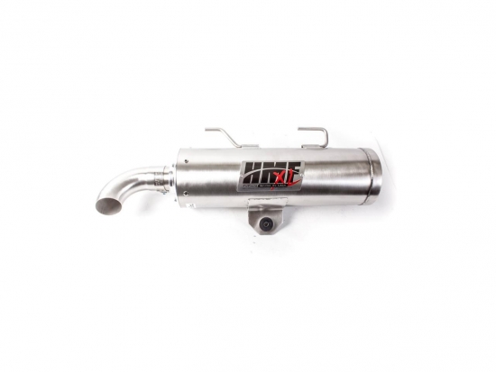 HMF Slip-on Abgassystem der QS Titan Serie mit Billet Endkappe Chrom f. Polaris Sportsman 550,850 XP