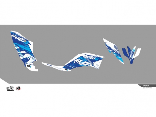KUTVEK ROTOR Grafik Kit blau für Yamaha YFM 700R 14-