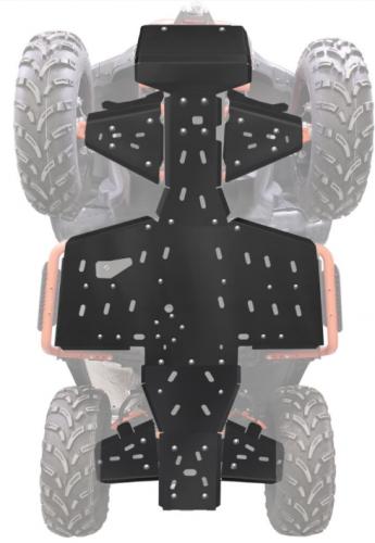 SHARK Aluminium Unterfahrschutz schwarz Komplett fr Segway Snarler AT6 Lange Ausfhrung