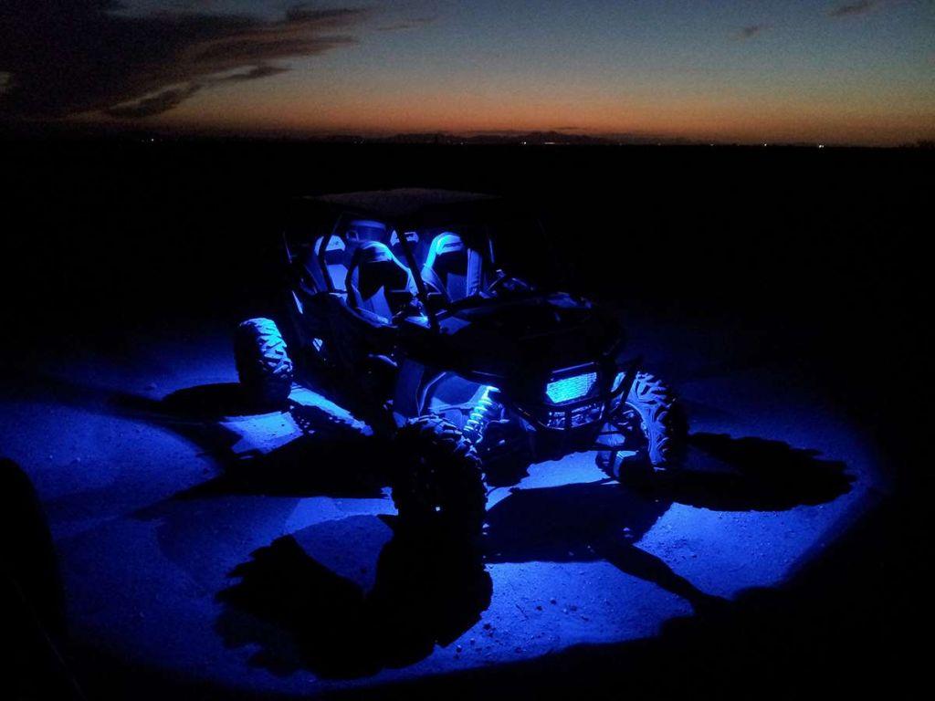 Unterboden Beleuchtung Rock Light Set Stabile mehrfarben Lichter Bluetooth  Steuerung ATV UTV Quad