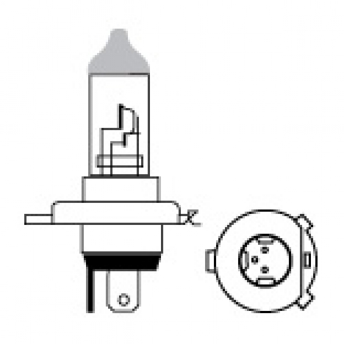 BIRNE 12V 35/35W H4P43T HS1-PX43T