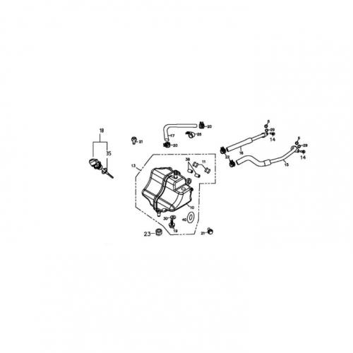 94104-1220020 Original l Tank Ablas Schrauben Dichtring Nr. 30 Quad Adly Beeline Herkules 450 500